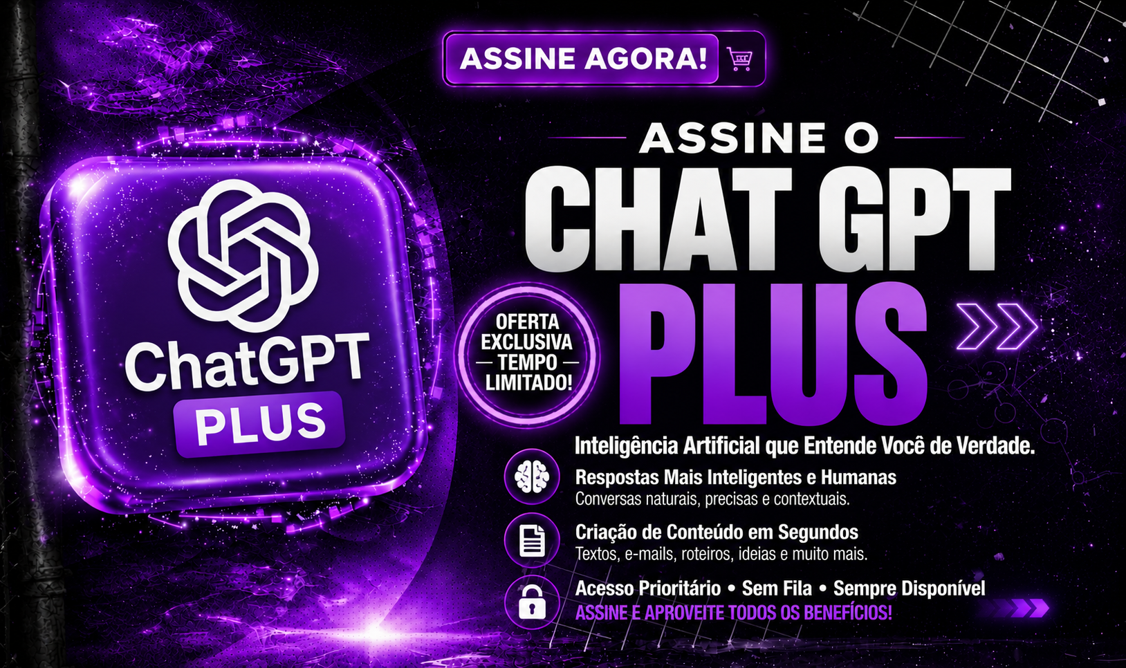 CHAT GPT PLUS 1 MÊS